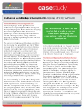 Culture & Leadership Development: A...