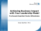 Leadership Competency Modeling Best...